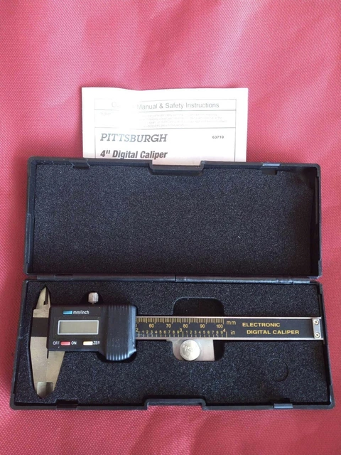 PITTSBURGH 63710 4 in. Digital Caliper (IL/RT6-18634-63710-NIB)