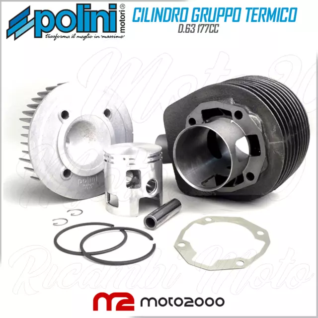 KIT CILINDRO GRUPPO TERMICO POLINI 177cc �63 PER VESPA PX 125 150 2011 - 2016