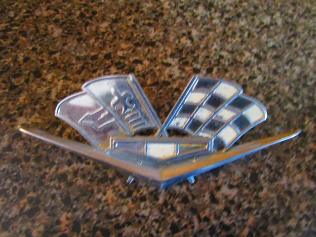 1962 63 Chevrolet Impala / Belair,  & Corvette Cross Flag Emblem USA