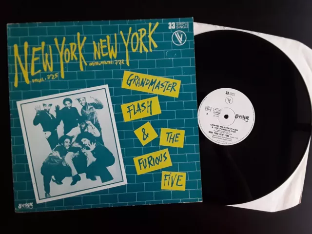 Grandmaster Flash & The Furious Five – New York New York - Maxi 45T - 12" - VG+