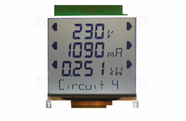 KS008A6W Alphanumeric LCD Display White, 4 Rows by 10 Characters, Transflective