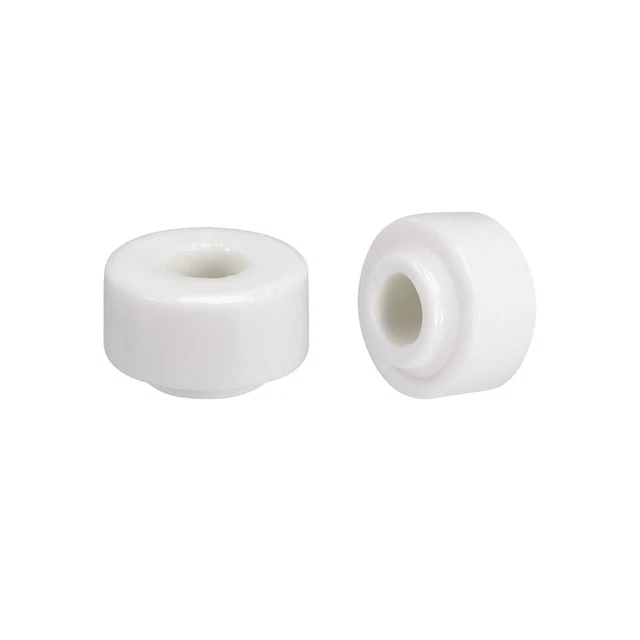 10pcs Perlina Isolante Ceramica 6mm X 16mm Forma Rotonda Perlina Isolante