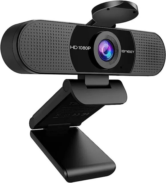 1080P Webcam with Microphone, C960 Web Camera, 2 Mics Streaming 1080P Black