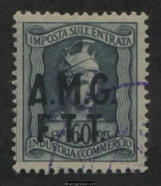 Trieste Industry & Commerce Revenue Stamp, FTT IC30 right stamp, used, VF