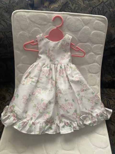 BNWT  Ollies Place sz 18mths Special Occasion Fully Lined Floral Dress With Bow