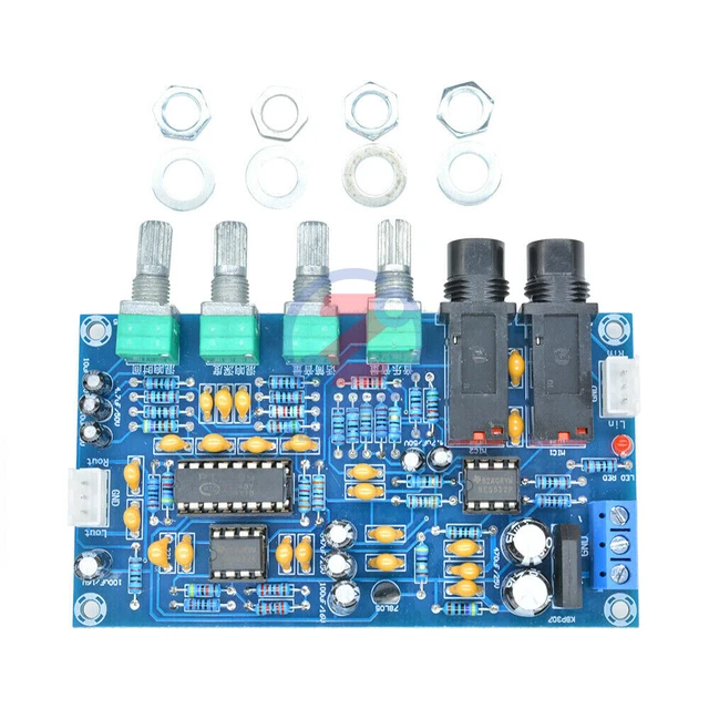 Module Amplificateur Microphone XH-M173 Pour Karaoké - Double Alim 12V - Circuit PT2399 - Neuf Chine
