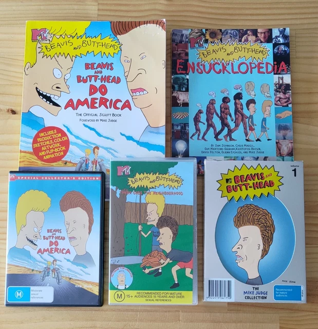 Beavis And Butthead Collection DVD's, Books, VHS, Collectors Lot. Mike Judge MTV