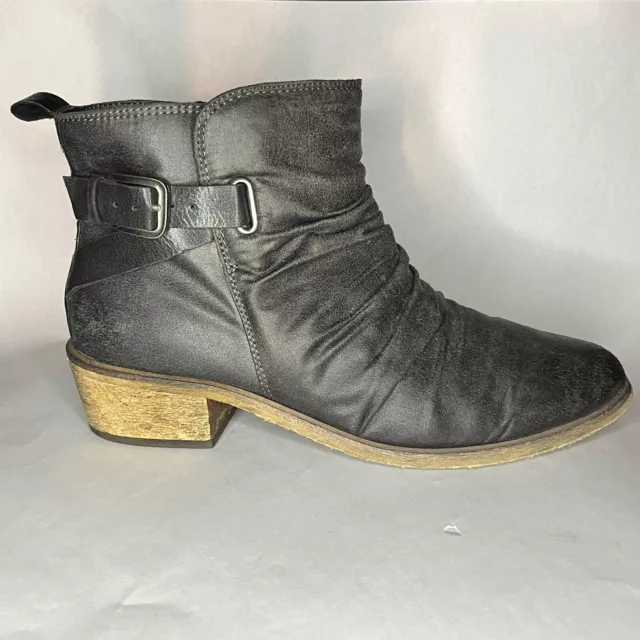 BareTraps Penny Charcoal Zip Ankle Boot Women’s Size 9.5 Bare Traps Booties Shoe