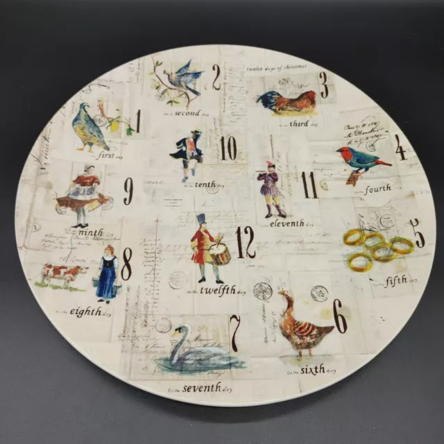 Williams Sonoma Round Serving Platter, 12 Days Of Christmas, Marc Lacaze, 13.25”