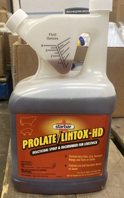 Starbar Prolate/Lintox HD Insecticidal Spray & Backrubber for Livestock Gallon