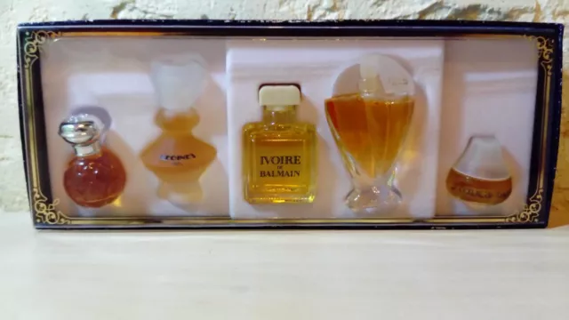 coffret de miniatures de parfum de luxe