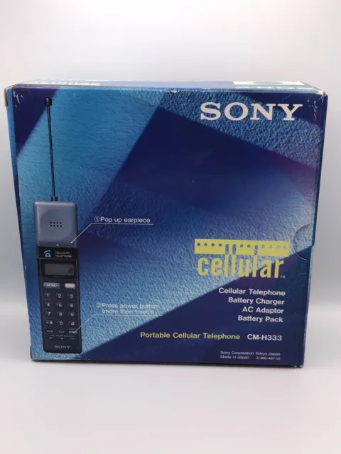 Sony Mars Bar Mobile Phone CM-H333 Boxed Untested display item 1980's 90's