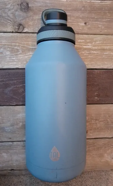 TAL 64 oz Slate Blue Solid Print Stainless Steel Water Bottle 
