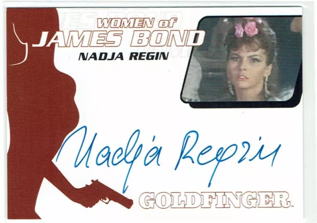 James Bond Women Archives 2014 Autograph Card WA50 Nadja Regin Bonita Goldfinger