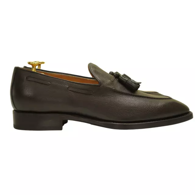 Hommes Suitsupply Italien Cuir Veau Marron Penny Mocassins EU43 UK9 US10