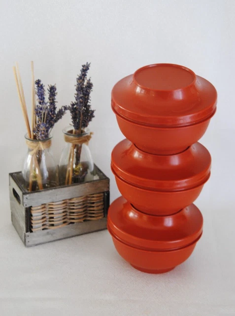 Bol Tupperware vintage et gobelet avec couvercles de voyage - France