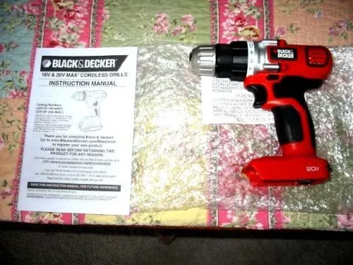 NEW BLACK DECKER LDX220 20 v olt Lithium Ion 2SP DRILL DRIVER LED