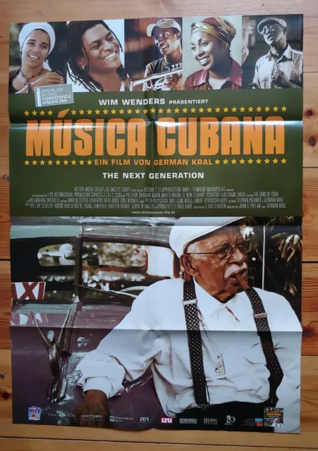 Musica Cubana Kinoplakat Poster A1 gefaltet Wim Wenders Filmplakat cuba Rivera