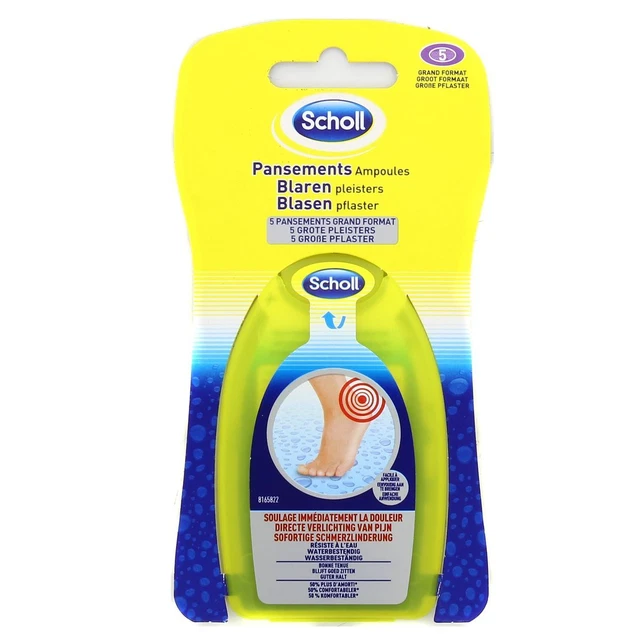 SCHOLL Pansements Ampoules 5 Pansements grand format * 5038483373927