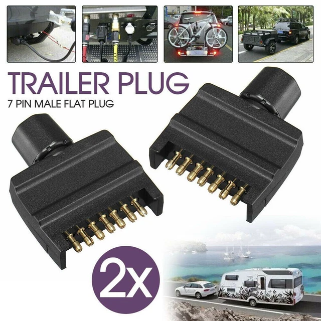 Connecteur mâle fiable 7 broches pour adaptateur caravane remorque connexion an