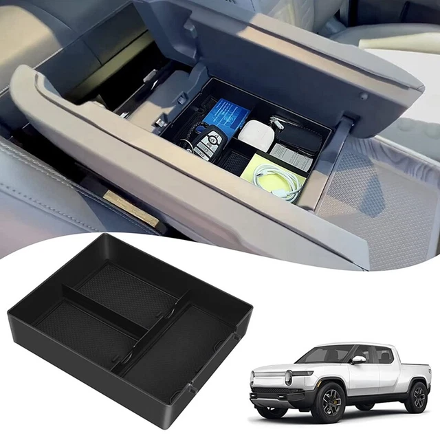 BestEvMod Center Console Phone Charge Area Silicone Mat Anti Slip Pad Compatible 2022 2025 Rivian R1t R1s Interior Accessories Anti Slip Easy Clean C