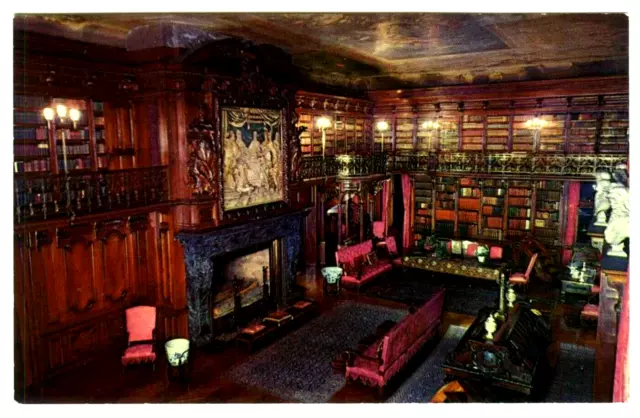 Biltmore House Library Asheville North Carolina NC Postcard