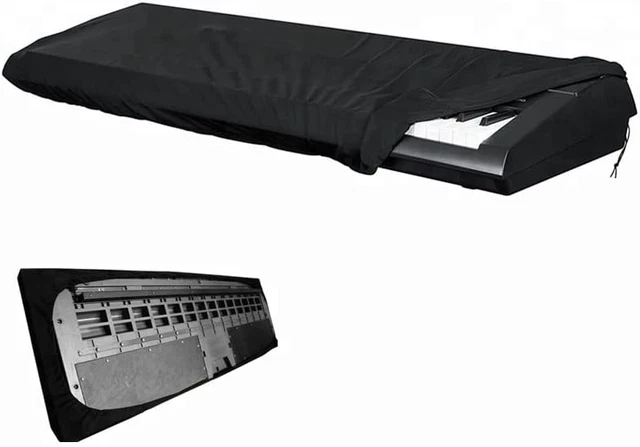 UK SELLER | Large Black Piano Keyboard Dust Cover Suits 88 Key Model | Protector