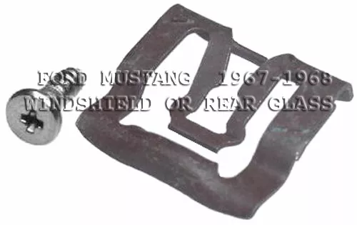 Fits Ford Mustang 67-68 Windshield  Or Rear Glass Reveal Mldg Clips 20