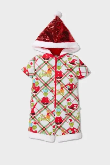 BNWT JNR Peter Alexander Grinch Hooded One piece size 2 - 6