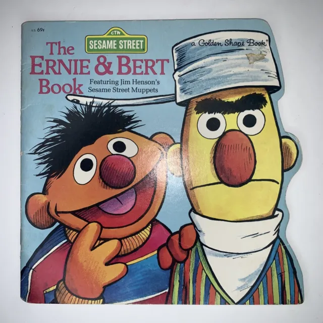 VINTAGE THE ERNIE and Bert Book Golden Shape Book Sesame Street 1977 ...
