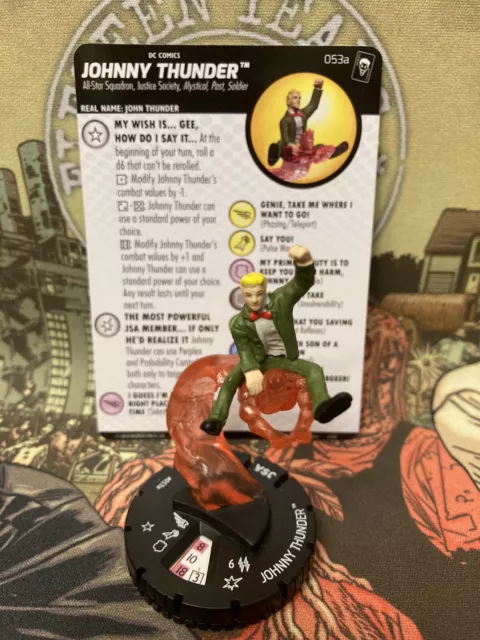 Heroclix DC Jokers Wild Johnny Thunder 053a Super Rare W/Card