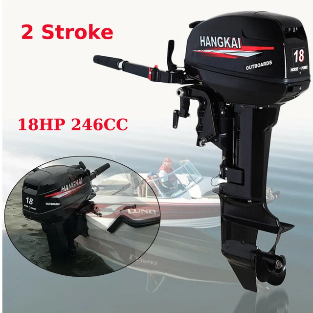 2 Stroke 18 HP Outboard Motor Fishing Boat Engine Water Cooling CDI System 246CC