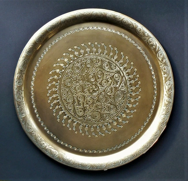 Ancien Plateau Oriental Etoile David Xix Cuivre Rouge