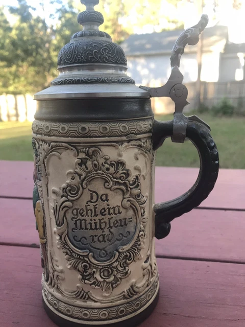 VINTAGE ARMIN BAY Limited Edition Hand Painted Pewter Lid Stein West