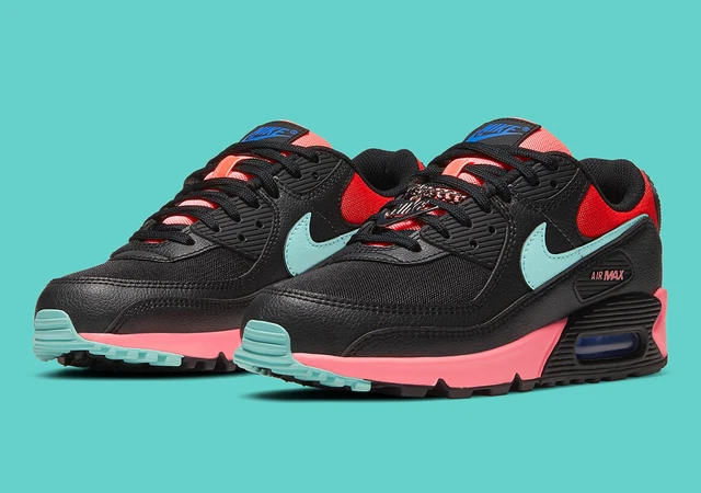 Nike Air Max 90 "Chain Link" Black Tropical Twist Women's Size 5 [DD9672-001]