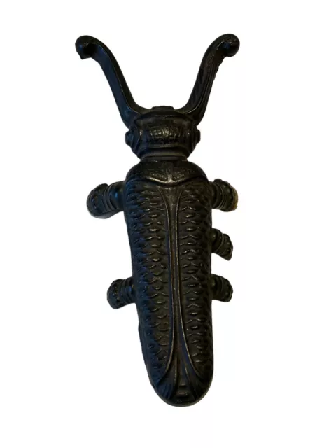 Antique Boot Jack Scarab Bug Cast Iron American 19th Century