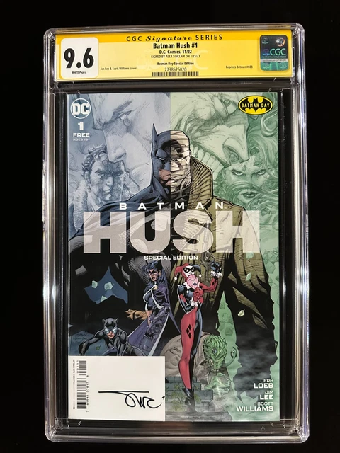 Batman Hush #1 CGC 9.6 SS (2022) Signed Alex Sinclair, Special Edition, Reprints
