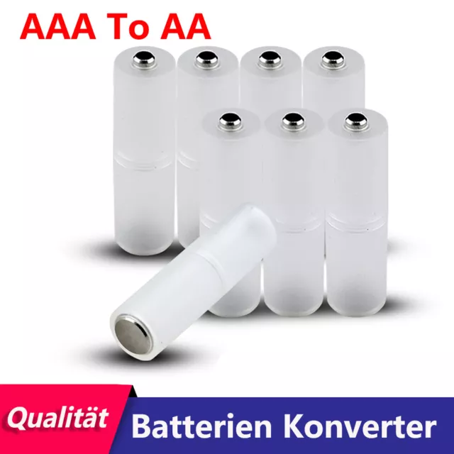 AAA zu AA Batteriehalter für je AAA Batterien auf Mono AA Adapter Konverter Akku