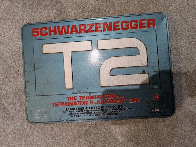 Plaque En Métal Film Schwarzenegger Terminator 30 X 20 Cm
