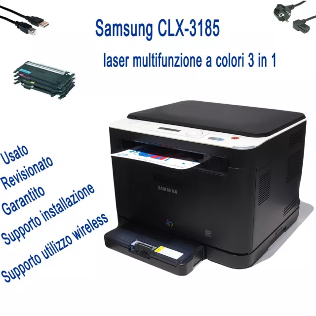 Samsung CLX3185 stampante 3 in 1 Laser a Colore A4 2400 x 600 DPI Revisionata