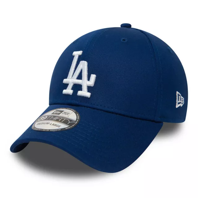 New Era 39Thirty Baseball Cap.mlb La Dodgers League Essential Blue Stretch Hat