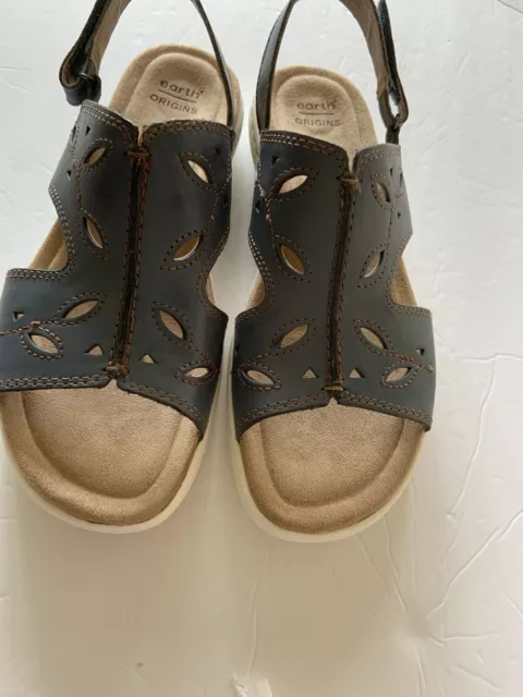WOMEN S EARTH ORIGINS TAWNY TRISH Blue Sling Back Laser Cut