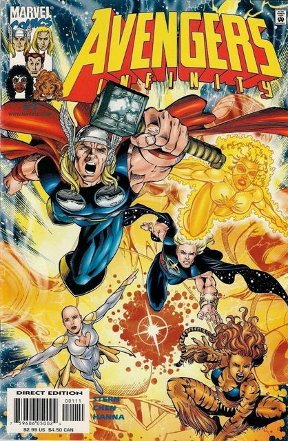 AVENGERS INFINITY # 1<>MARVEL COMICS<>ROGER STERN / SEAN CHEN<>2000<>nm(9.4)  ~