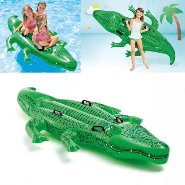 Intex Schwimmtier Riesiges Krokodil - XXL Alligator Aufblastier Reittier Ride On