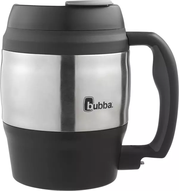 Big Bubba Classic Insulated Mug 52 Oz Polyurethane Travel Coffee Black Keg Shape 2
