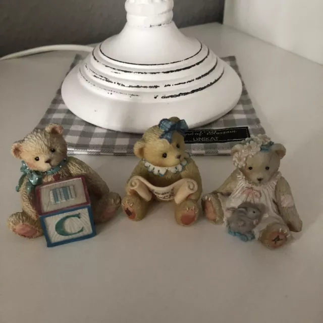 🍒 Cherished Teddies Sammlung 🍒 3 Süße Bären Figuren 🍒