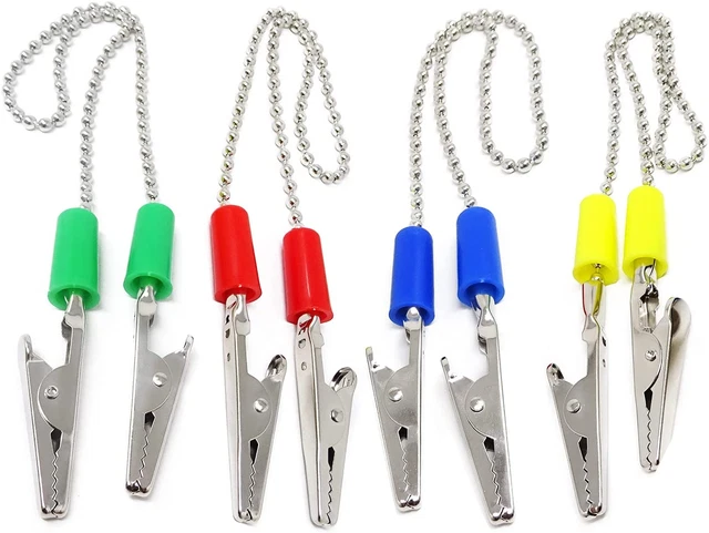 4PCS Dental Bib Holder Clips Ball Chain Napkin Clips