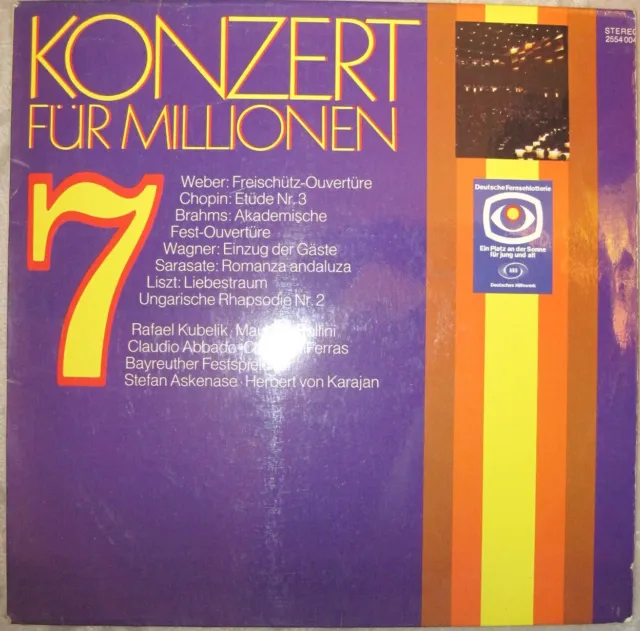 Konzert für Millionen 7 - Deutsche Grammophon LP