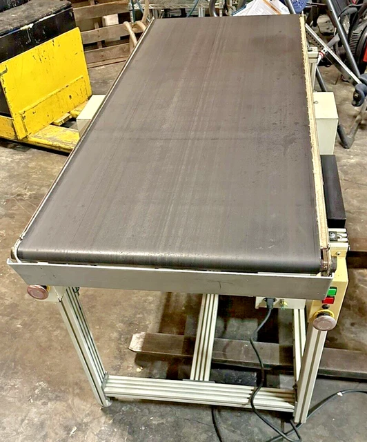 PCT 60" L 24" belt end of line flat belt conveyor