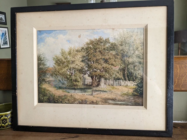 ORIGINAL WATER COLOUR Landscape painting of Windsor by artist William